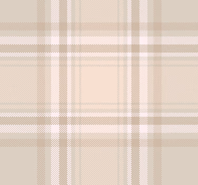 burberry -patroon woonkamer behang - TenStickers