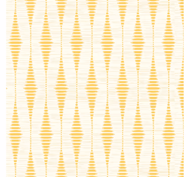 Gele rabaul ikat geometrisch behang - TenStickers