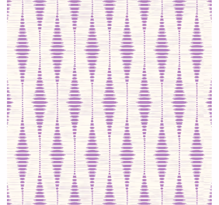 Paarse rabaul ikat geometrisch behang - TenStickers