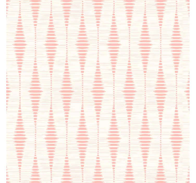 Pastelroze rabaul ikat geometrisch behang - TenStickers