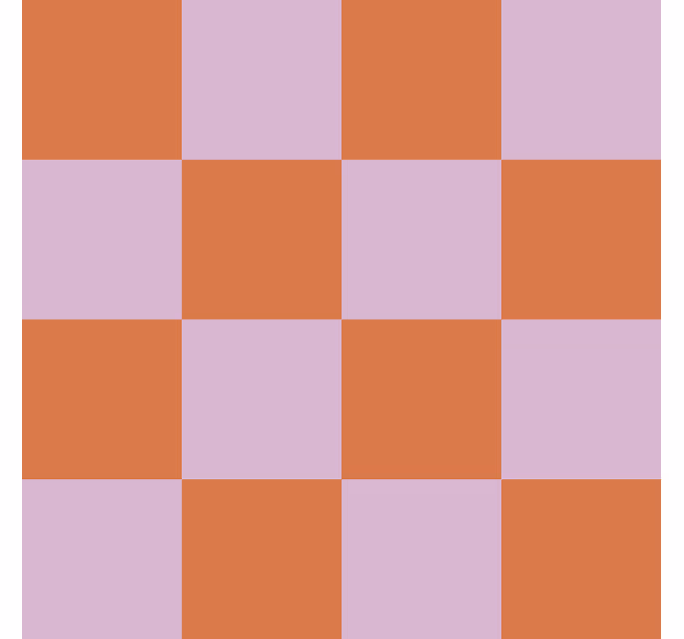 Oranje tinten motief tegels behang - TenStickers