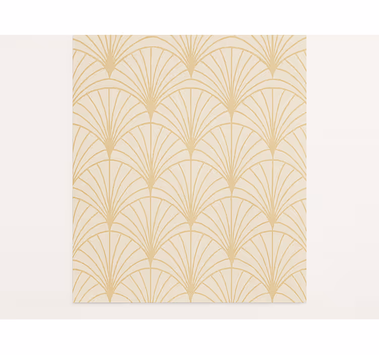 Fan art deco uit de jaren 20 vintage behang - TenStickers