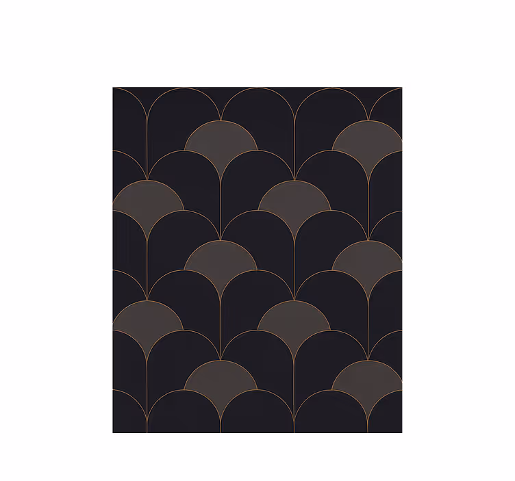 Bogenontwerp uit de jaren 20 vintage behang - TenStickers