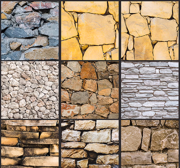 Steen behang Stenen puzzel - TenStickers