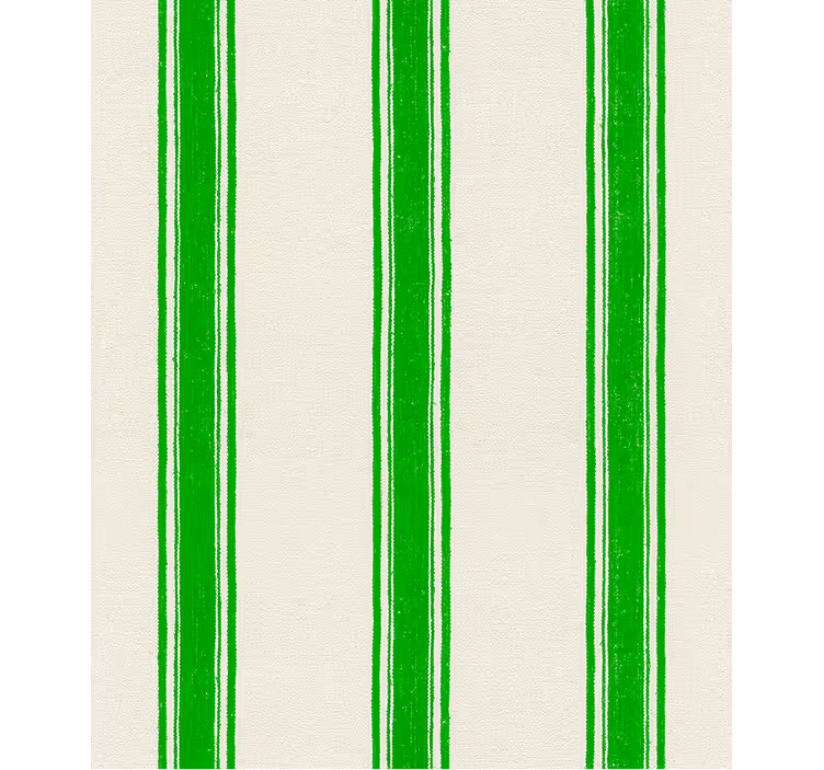 Geometrisch behang verticale lijnen groen - TenStickers