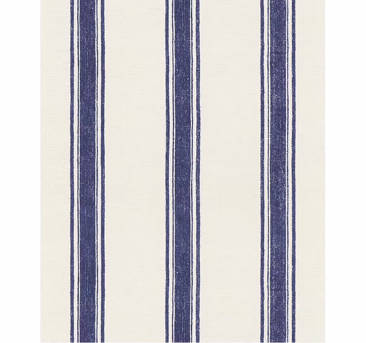 Geometrisch behang verticale lijnen marineblauw - TenStickers
