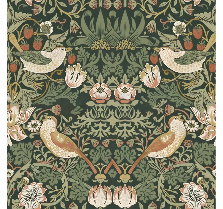 Behang vogels morris stijl vogel - TenStickers