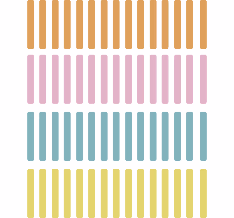 Geometrisch behang gekleurde confetti sticks - TenStickers