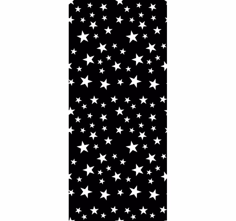 Sterren behang zwart-witte elegantie - TenStickers