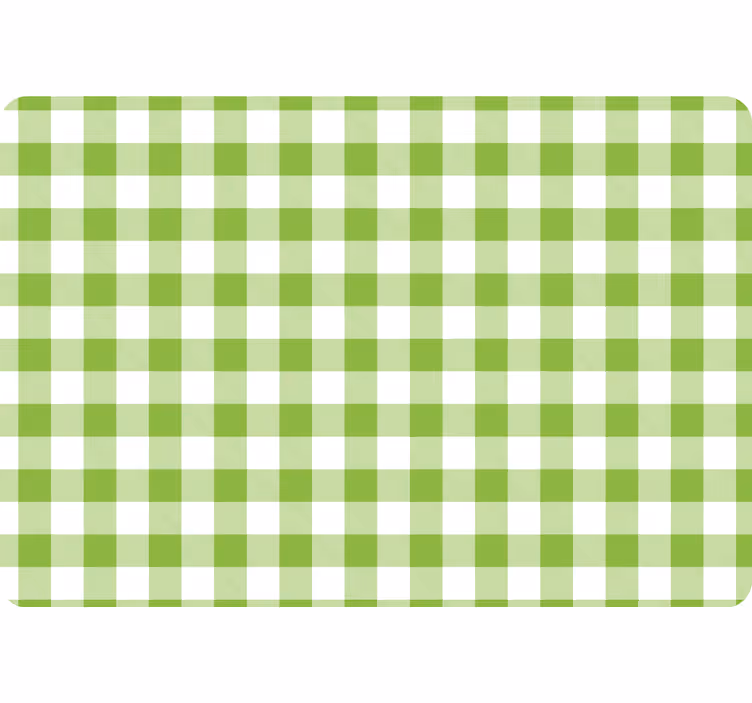 Geometrisch behang groen geruit plaid ontwerp - TenStickers