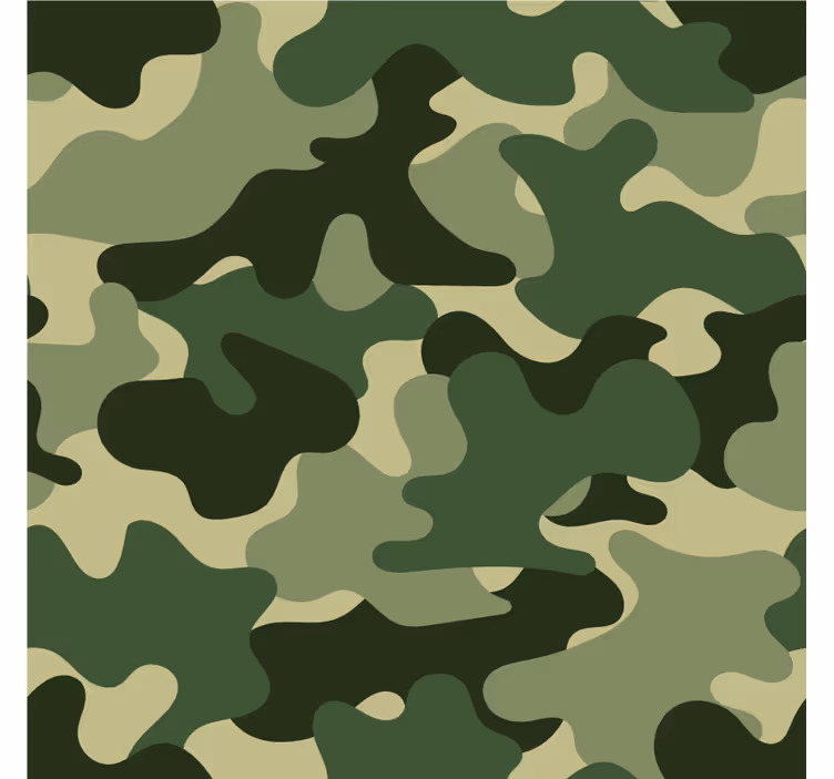 Natuur behang camo patroon print - TenStickers