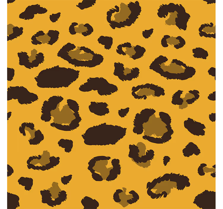 Woonkamer behang luipaard dierenprint - TenStickers