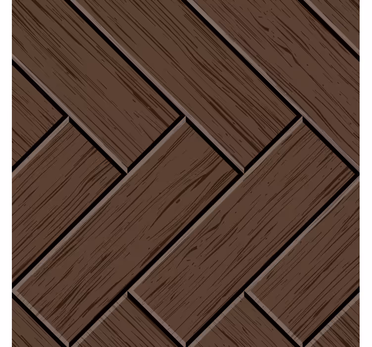 Sierlijk behang zigzag houten planken vloerstickers - TenStickers