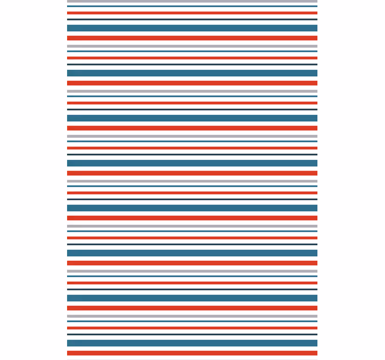 Sierlijk behang marine retro gestreept ontwerp - TenStickers