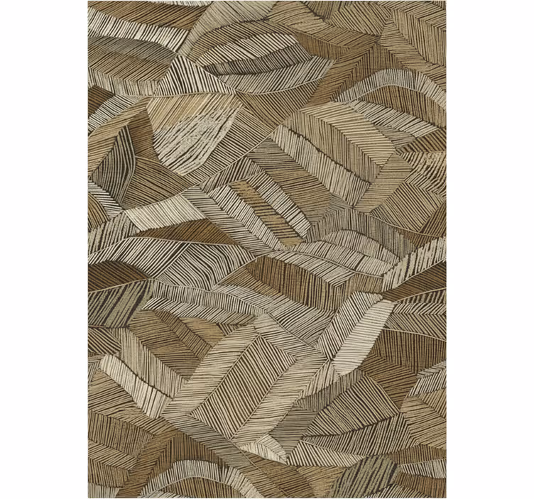 Woonkamer behang abstract geometrische aardetinten - TenStickers