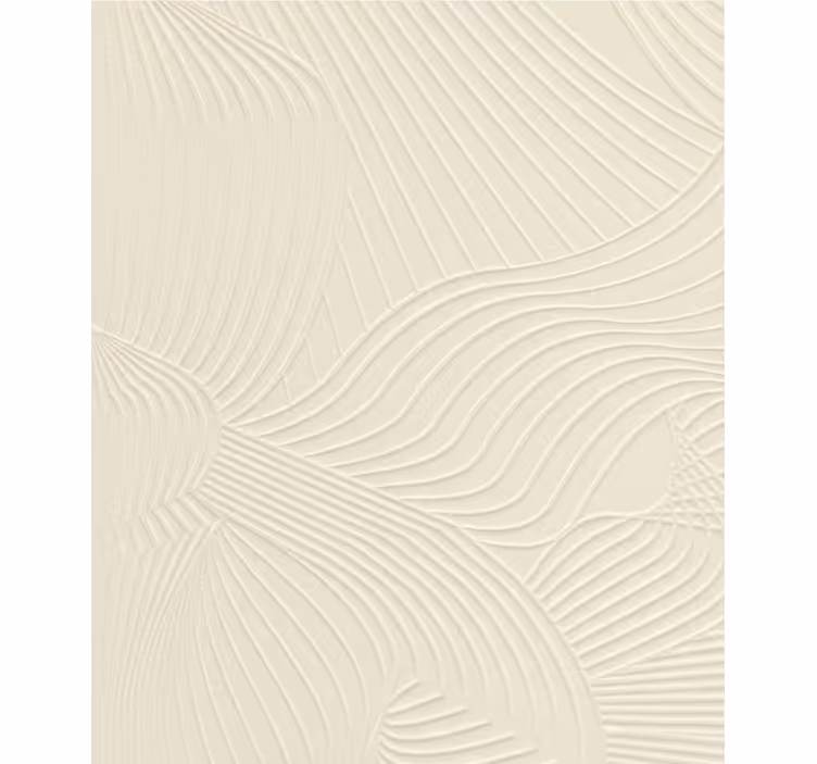 Woonkamer behang cream wavy emboss - TenStickers