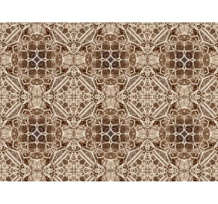 Woonkamer behang ornate lace kaleidoscoop - TenStickers