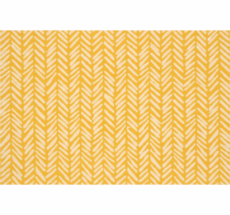 Woonkamer behang gele chevron visgraat - TenStickers