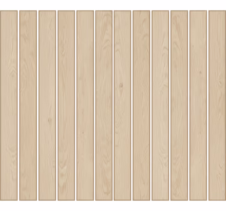 Woonkamer behang licht eiken latten - TenStickers