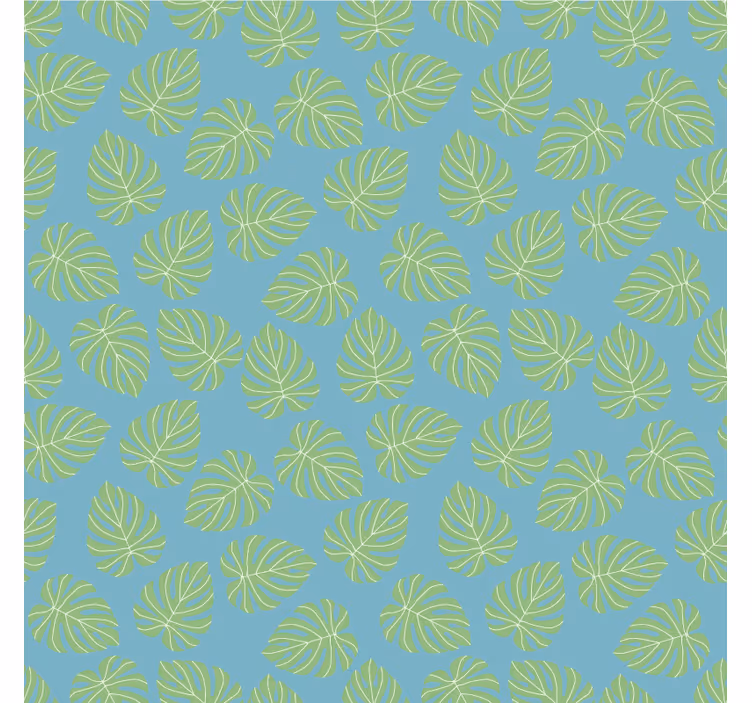 Behang slaapkamer zomerse groene bladeren ontwerp - TenStickers