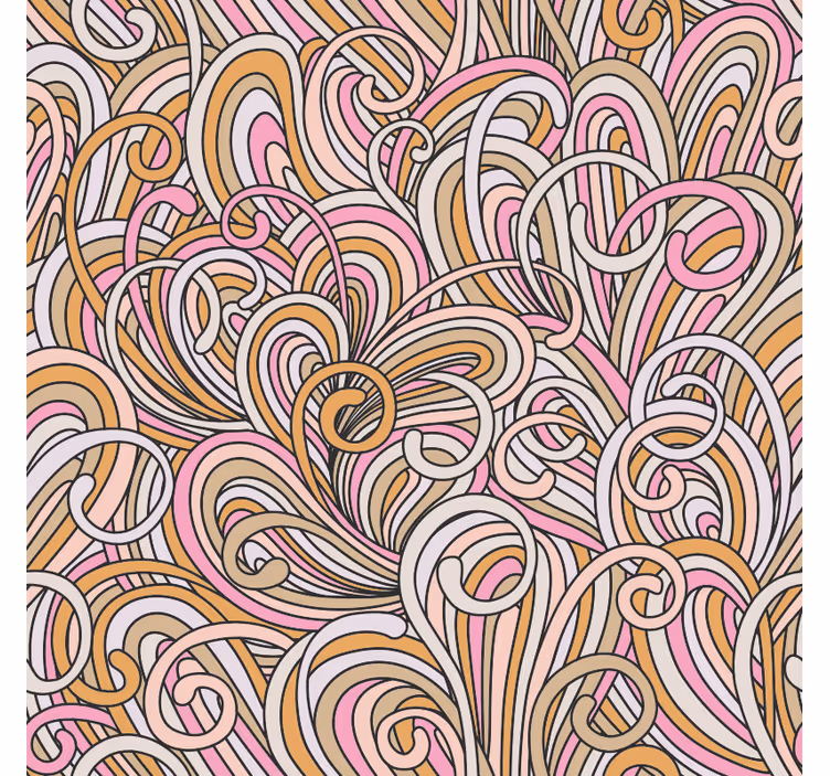 Behang slaapkamer kallax abstract - TenStickers