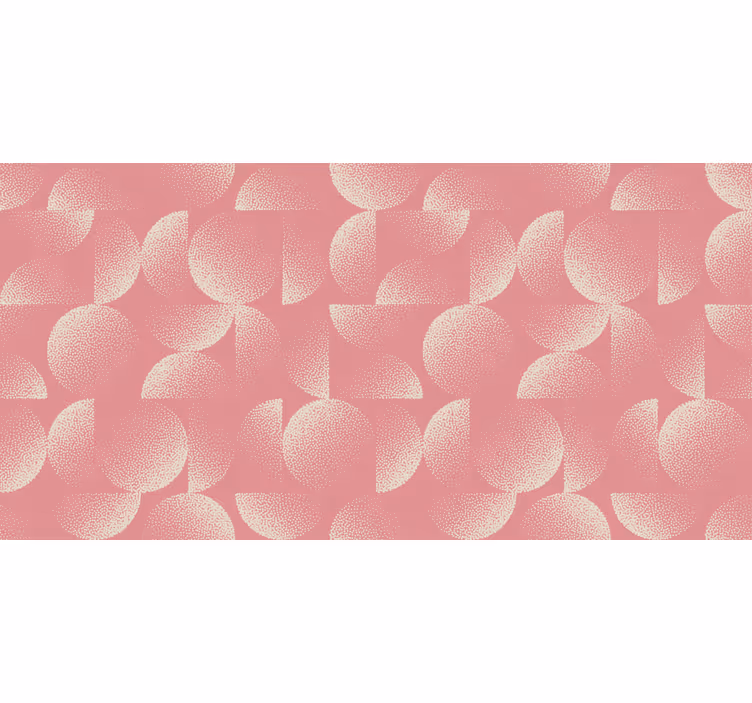 Behang slaapkamer pastel halve cirkels - TenStickers