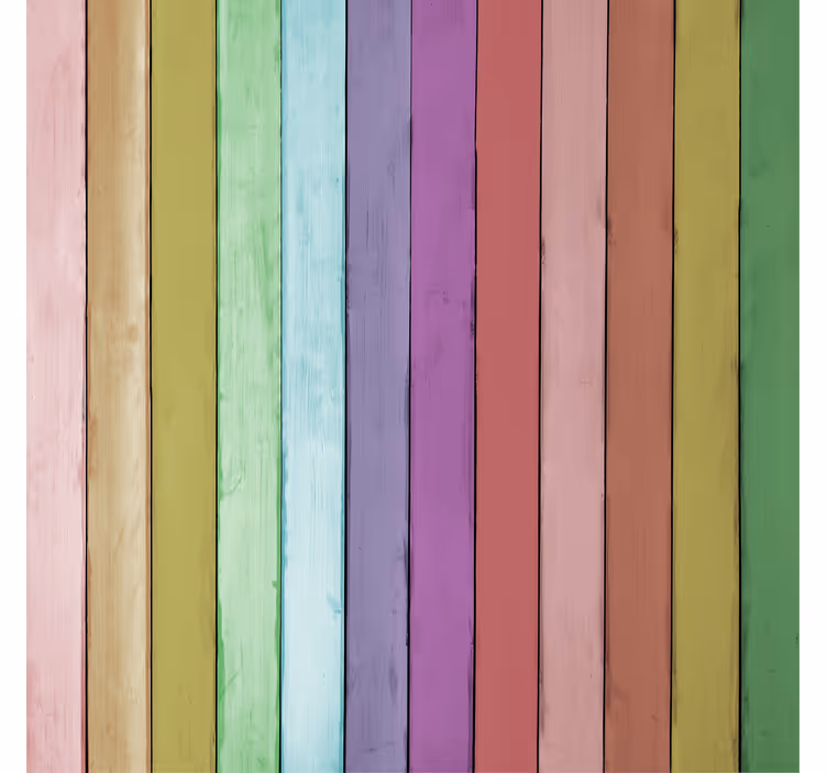 Sierlijk behang lichtgekleurde houten planken - TenStickers