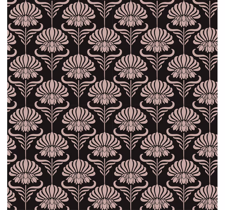 Behang barok met art nouveau motieven - TenStickers