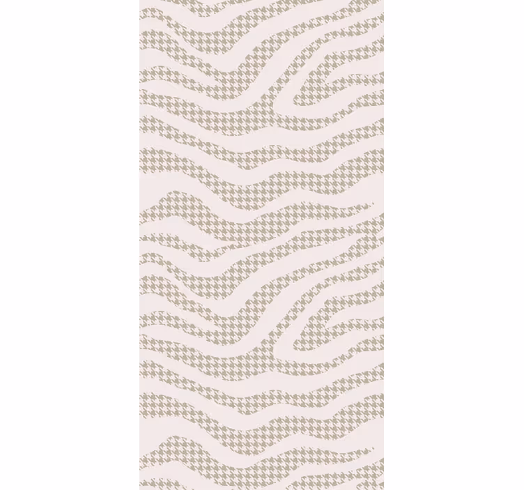 Woonkamer behang abstract golfpatroon - TenStickers