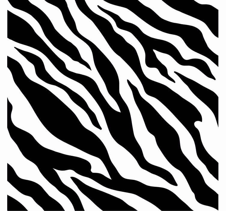 Sierlijk behang met zebra-strepen motief - TenStickers
