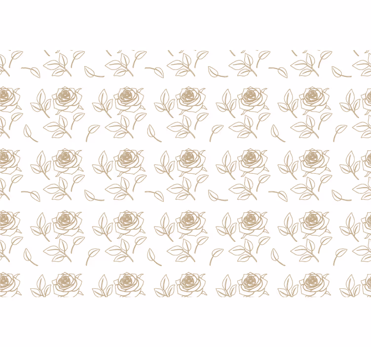 Sierlijk behang elegant rozenpatroon - TenStickers