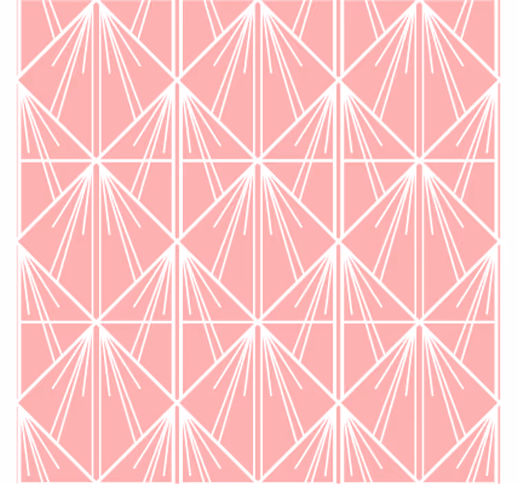 Sierlijk behang geometrische indeling concept - TenStickers
