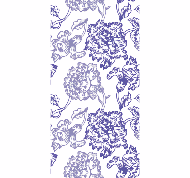 Sierlijk behang met elegante bloemmotieven - TenStickers