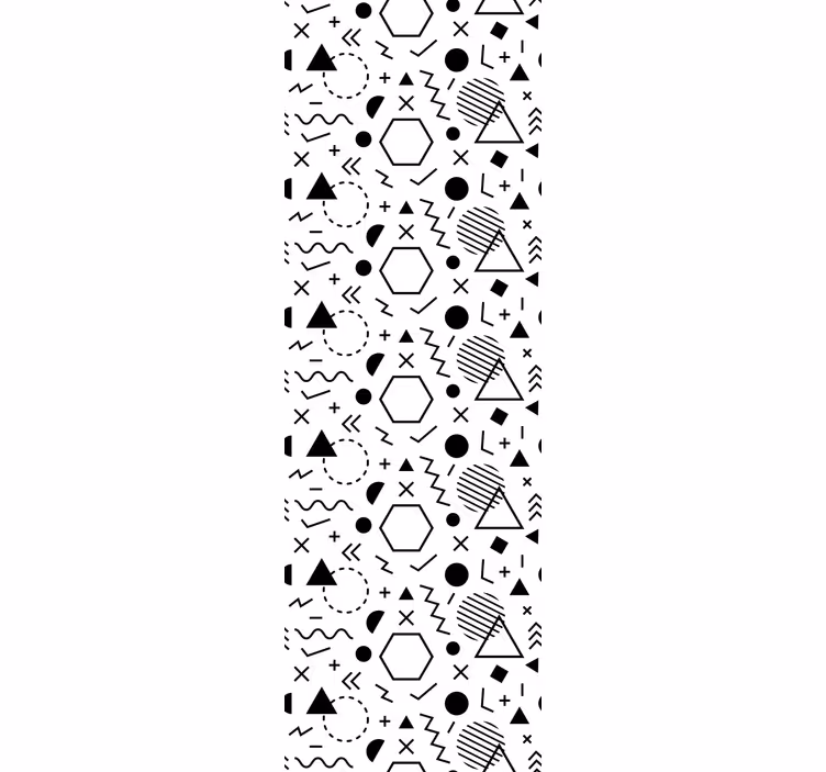Sierlijk behang met gedurfde abstracte vormen - TenStickers