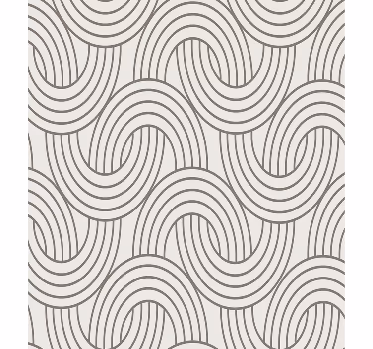 Woonkamer behang art deco illusie patroon - TenStickers