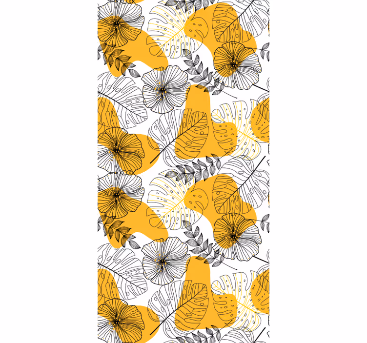 Behang print bloemdesign kallax - TenStickers