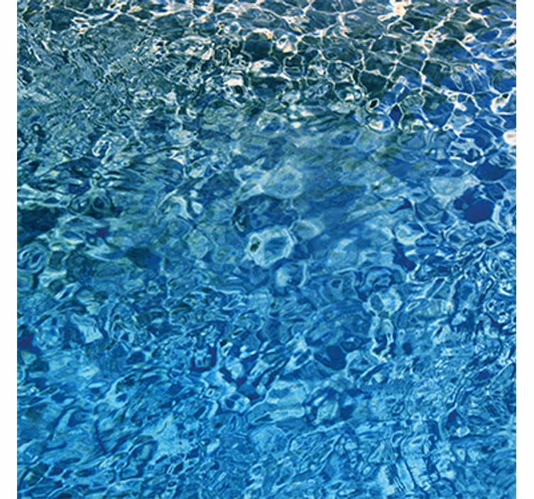 Behang patronen blauw realistisch water - TenStickers