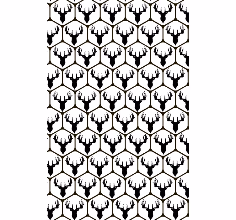 Dieren behang tiled stag - TenStickers