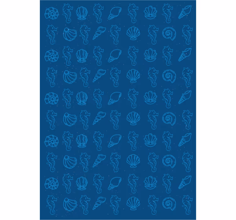 Dieren behang marine motieven illustratie - TenStickers