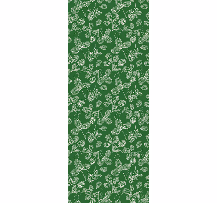 Behang slaapkamer groene magnolia takkenpatroon - TenStickers