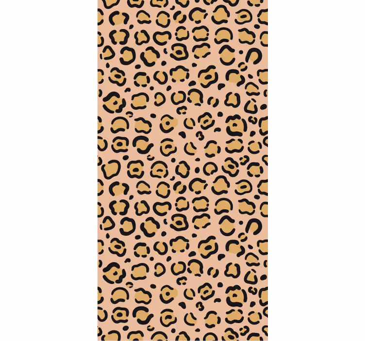 Behang slaapkamer leopard pastel kleurprint - TenStickers
