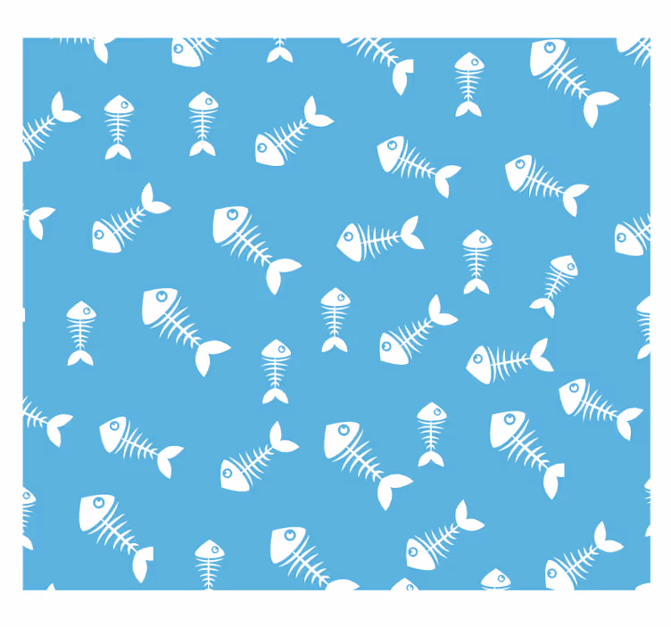 Dieren behang visbotten - TenStickers