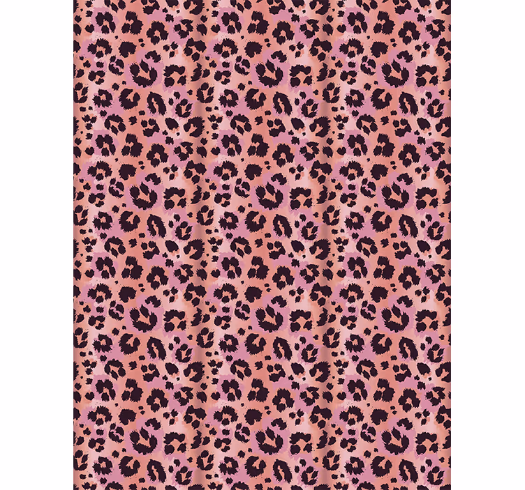 Dieren behang roze luipaard - TenStickers
