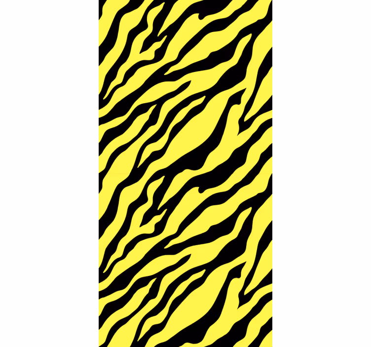 Dieren behang geel zebra ontwerp - TenStickers
