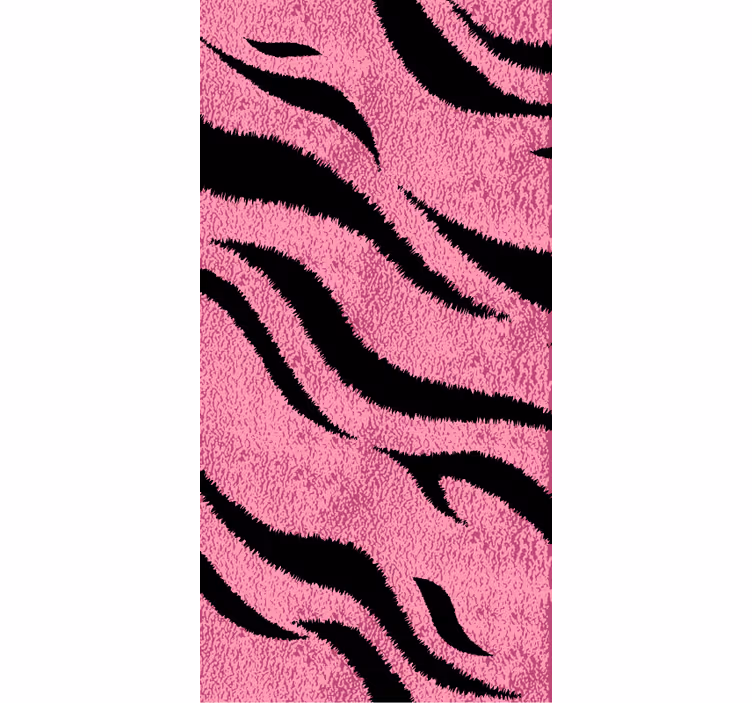 Dieren behang roze tijgerprint - TenStickers