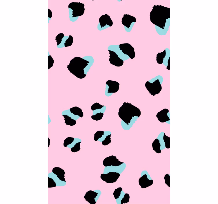 Dieren behang roze luipaard - TenStickers