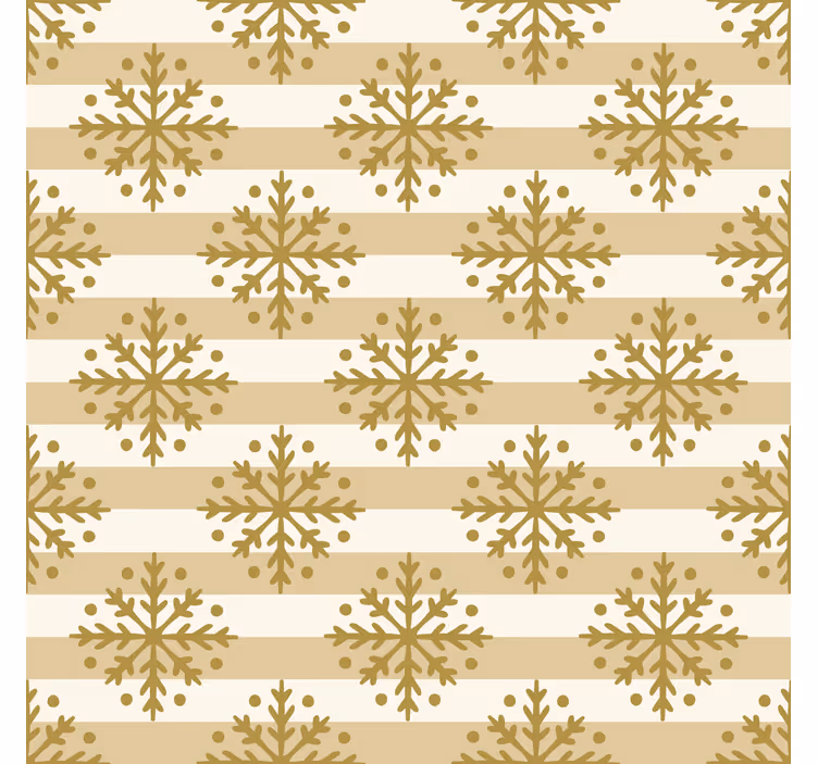 Behang kerst sneeuwvlokstrepen - TenStickers