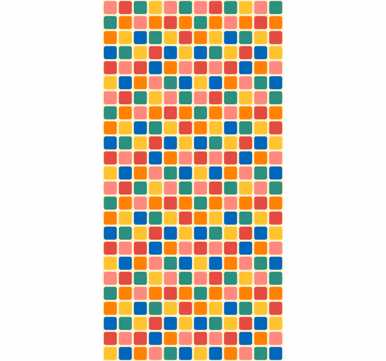 Behangbedrijf multicolor vierkanten - TenStickers