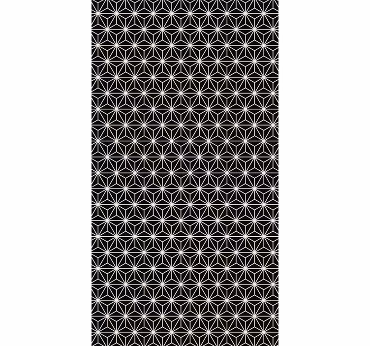 Behangbedrijf zwart-witte geometrische diamanten - TenStickers