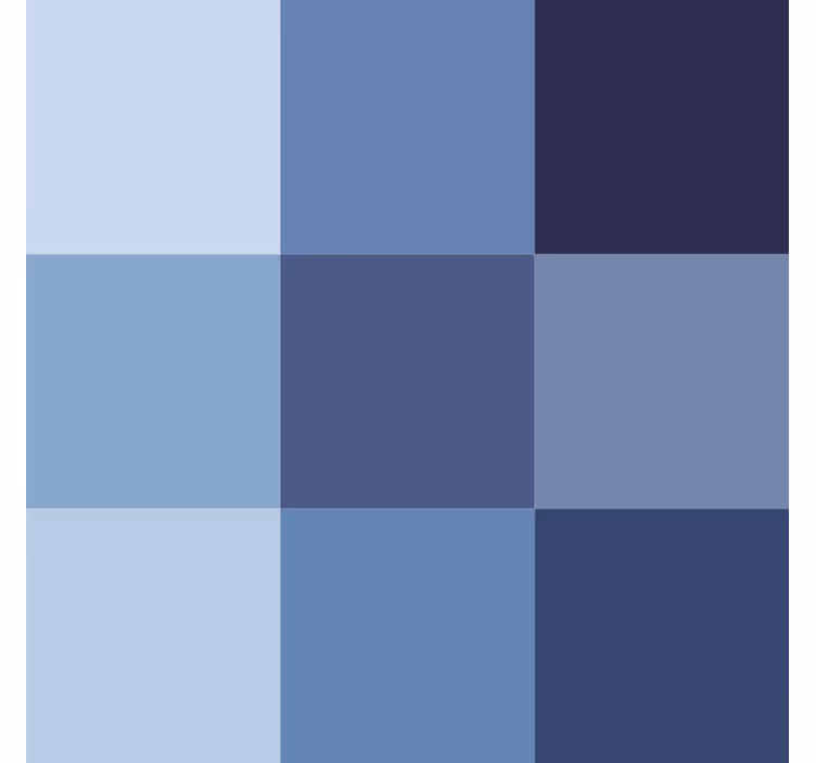 Behangbedrijf moderne tegel in blauwe tint - TenStickers